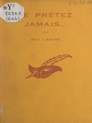 cover image of Ne prêtez jamais...